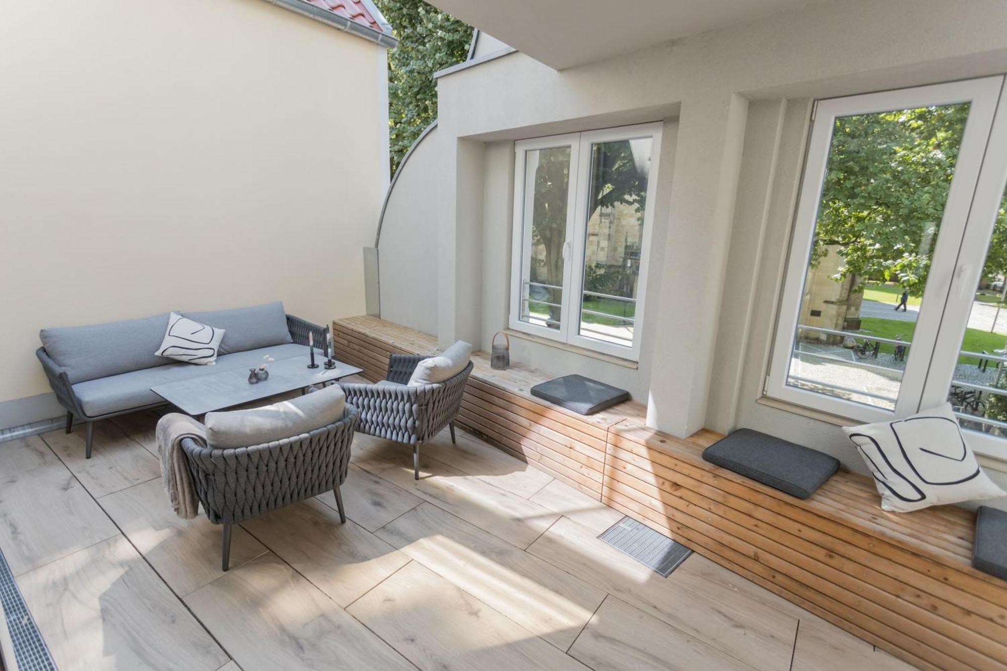 Stilvolles City-Apartment Glocke ลือดิงเฮาเซน ภายนอก รูปภาพ
